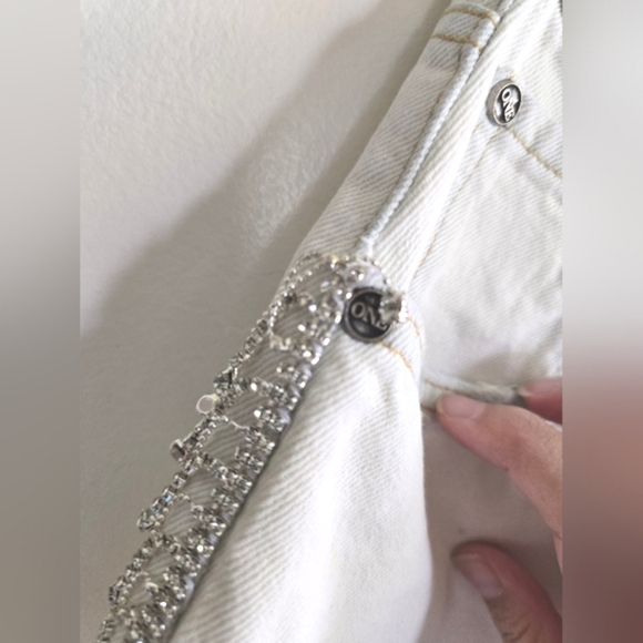 One Teaspoon, Razzle Dazzle Truckers Mid Waist Shorts,Bel Air Blue, Size 29, NWT - Picture 11 of 15